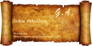 Guba Adelina névjegykártya